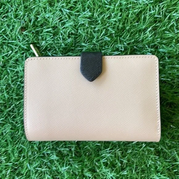 Kate Spade Staci Colorblock Medium Compact Bifold Wallet Warm Beige Multi - Picture 5 of 16